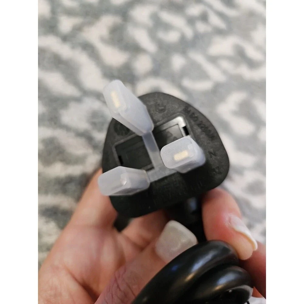 Linetek Kettle Lead Power Cable 3 Pin UK Plug For PC Monitor TV 3 Ft Cord